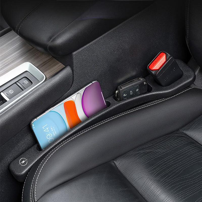 Car Seat Gap Filler Strips Car Storage Organizer box bag grille For Opel Astra G J Insignia Mokka Zafira Corsa Vectra C D Antara Ld1