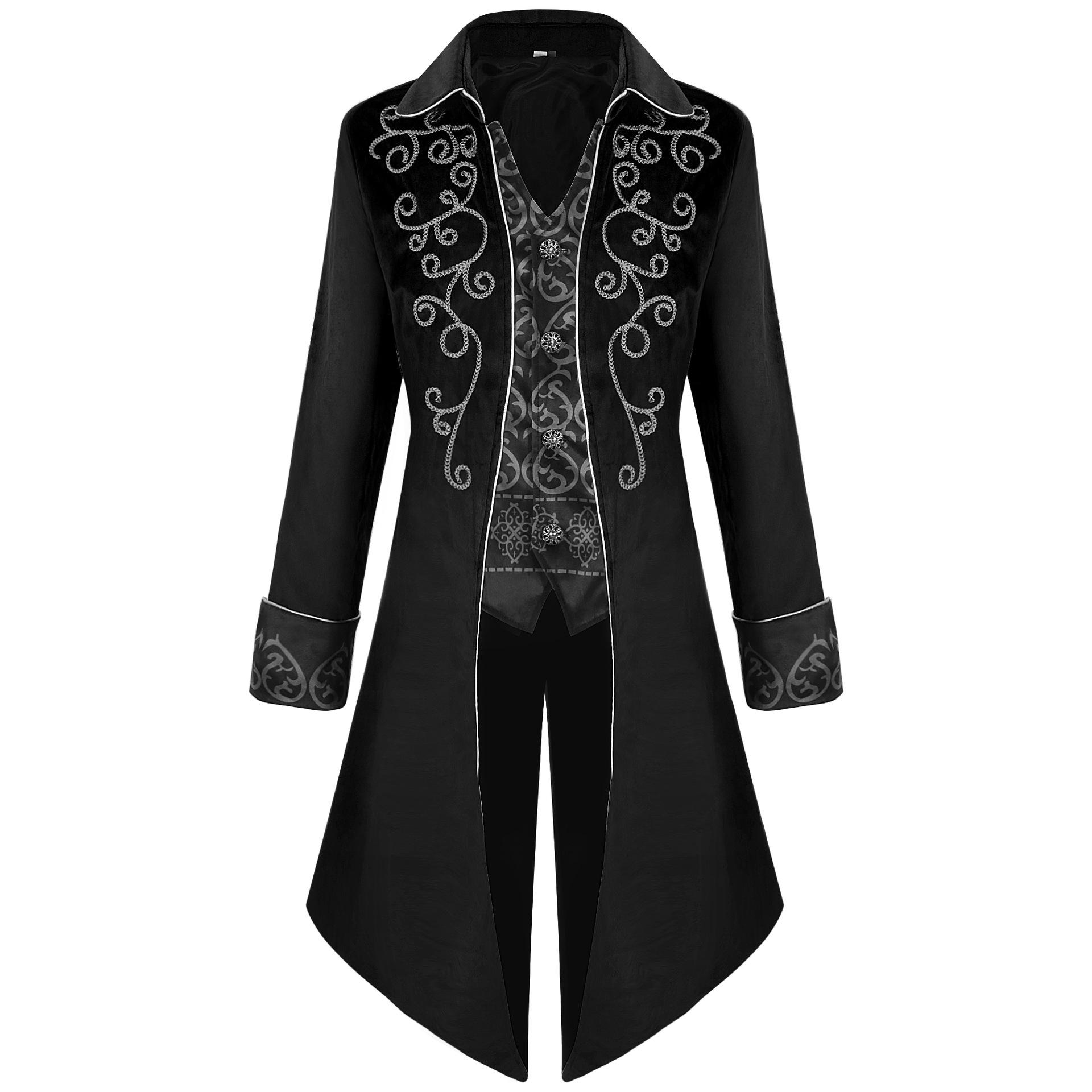 

Men s Vintage-Style Spring/Autumn Tuxedo Jacket for Cosplay Performances XS