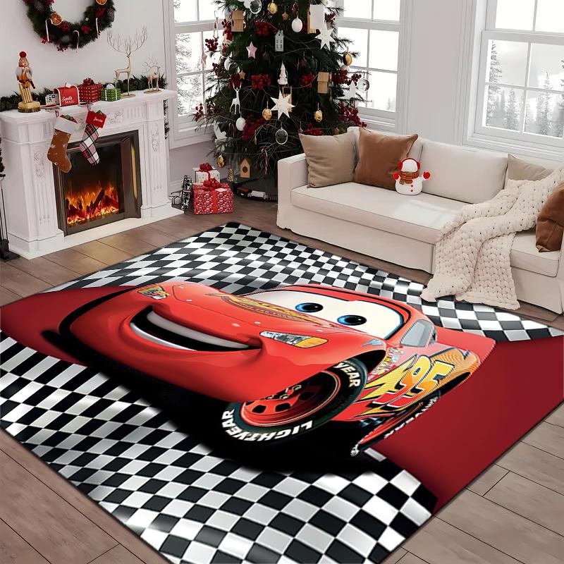 1PC Lightning McQueen Rug - Home Decoration Carpet For Living Room Bedroom Flooring Computer Chair Area Rug