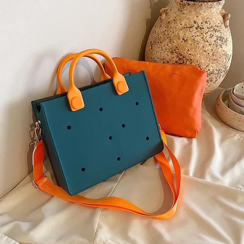 

Кожаная женская сумка однотонная молния женская сумка через плечо пляжная сумка водонепроницаемые сумки новая мода