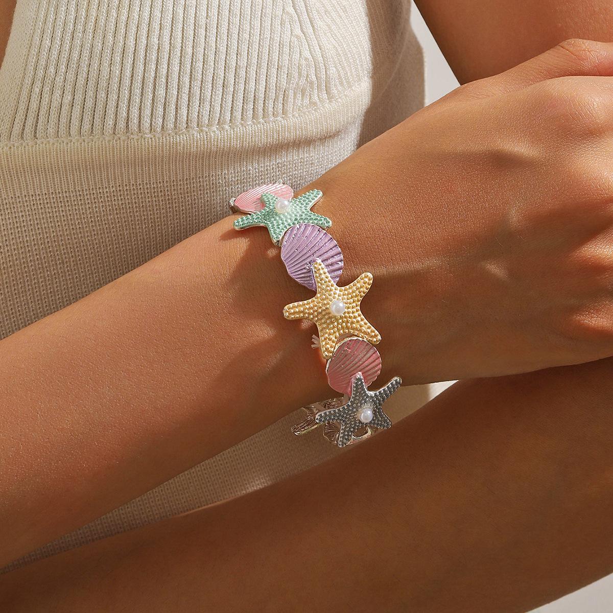 Ladies Versatile Vacation Style Starfish Bracelet Bracelet