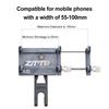 Anti-Shake Bike Phone Holder Adjustable Bicycle Cell Phone Holder Aluminum Alloy Phone Bracket for Cycling Bicycle Accessories