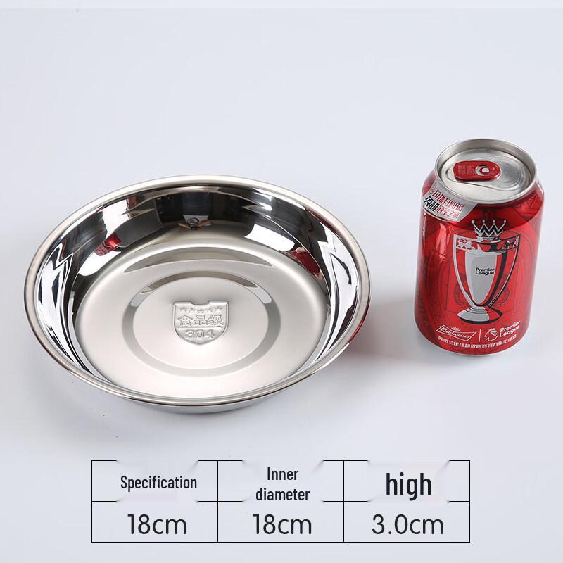 

304 Stainless Steel Round Dinner Plate Set