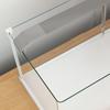 20L Glass Aquarium with LED Lights, Filter and Water Pump, 38x26x27 Cm, White