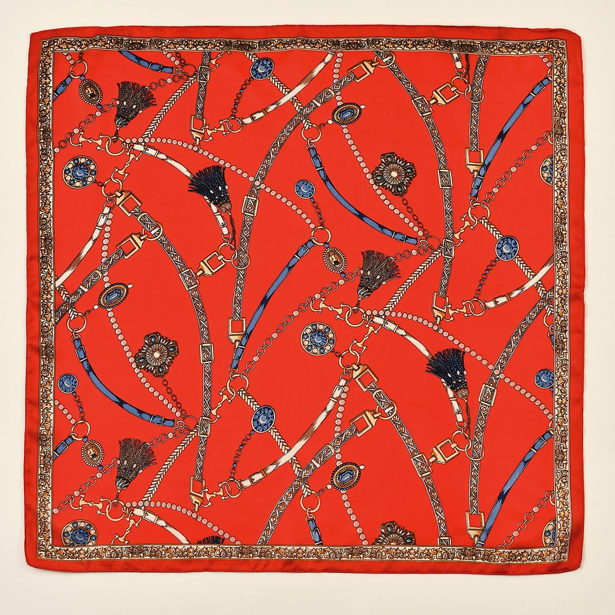 

Модный платок, шелковый атласный шейный платок для женщин, принт, хиджаб, шарфы, женские, 70*70 см, квадратные шали, шарфы для леди