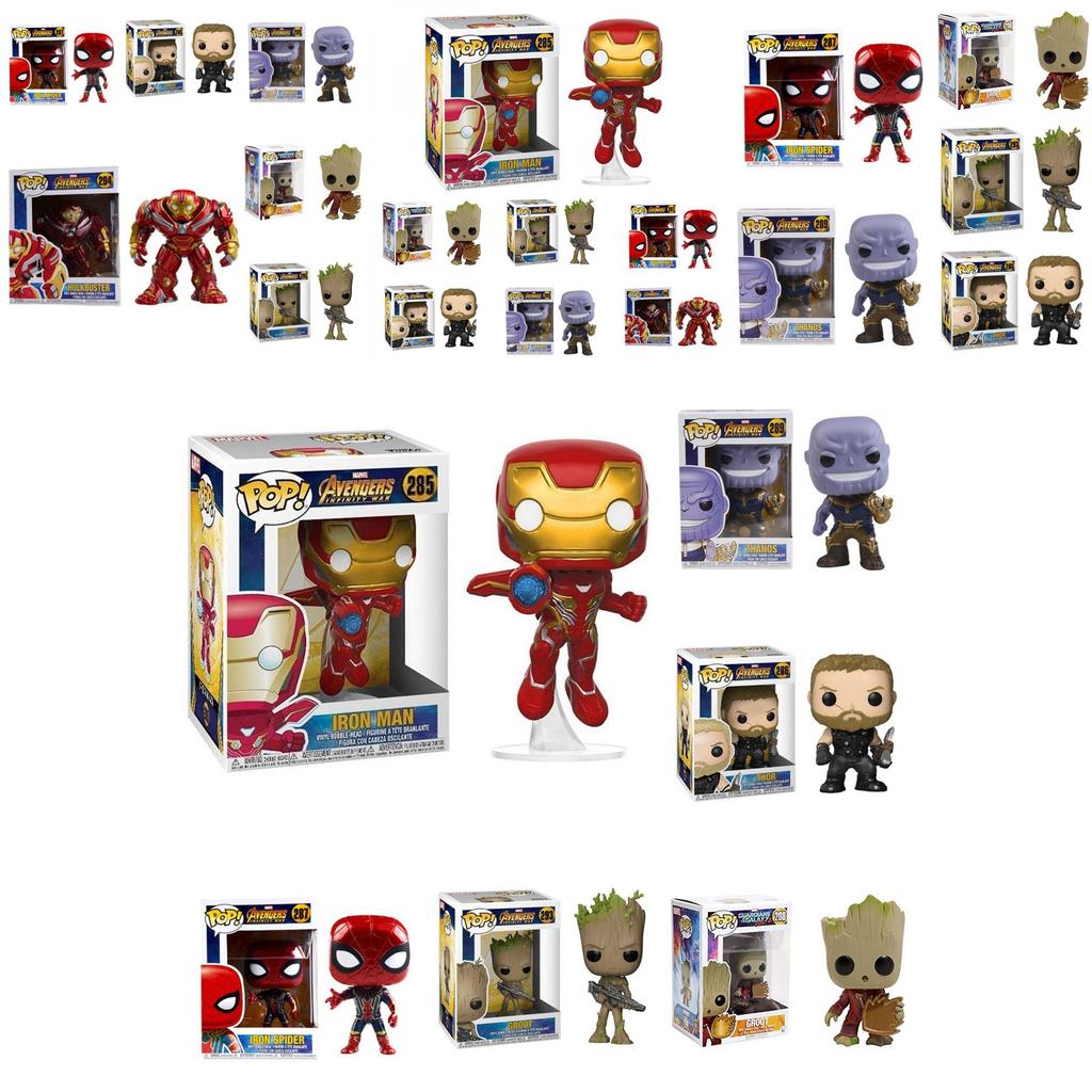 Marvel Avengers Pop Collectible Figure Featuring Iron Man Spider-man And Captain America