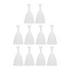 10pcs Flexible Reusable Period Cup Set Women Portable Soft Silicone Heart Shaped Stem Menstrual Cup White