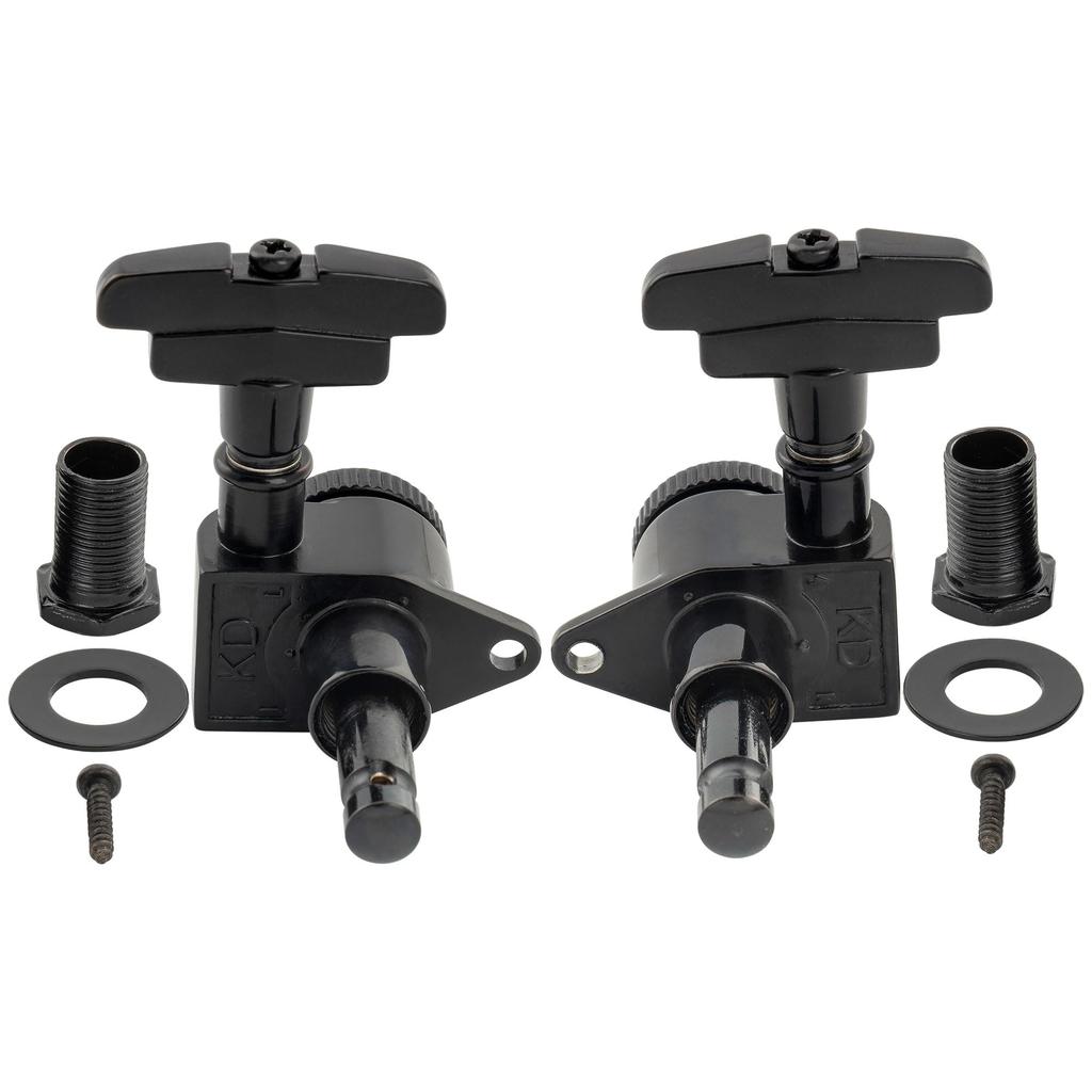 Musiclily Pro R18K L3R3 Locking Gear GR Style for Black Tuners, 181 Ratio, Buttons, Acoustic/Electric Guitars,