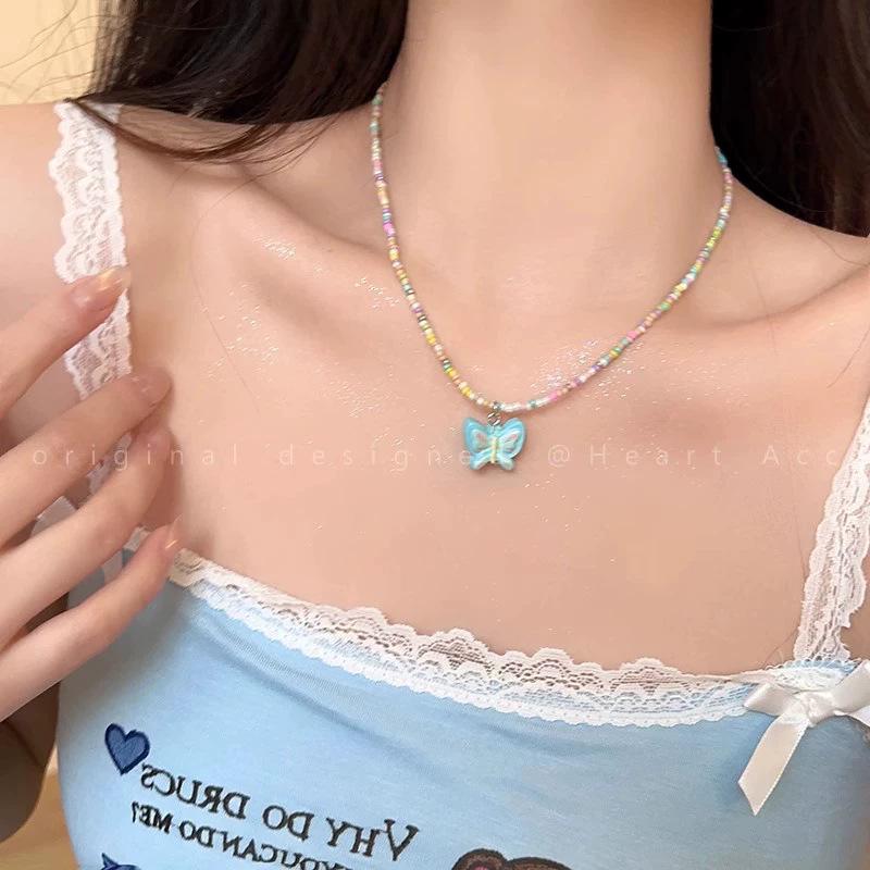 

Colorful Dopamine Necklace: Niche Style Versatile Luxury Choker for Women