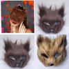 Fox Plush Half Mask With Features For Halloween Costume Parties And Cosplay Events