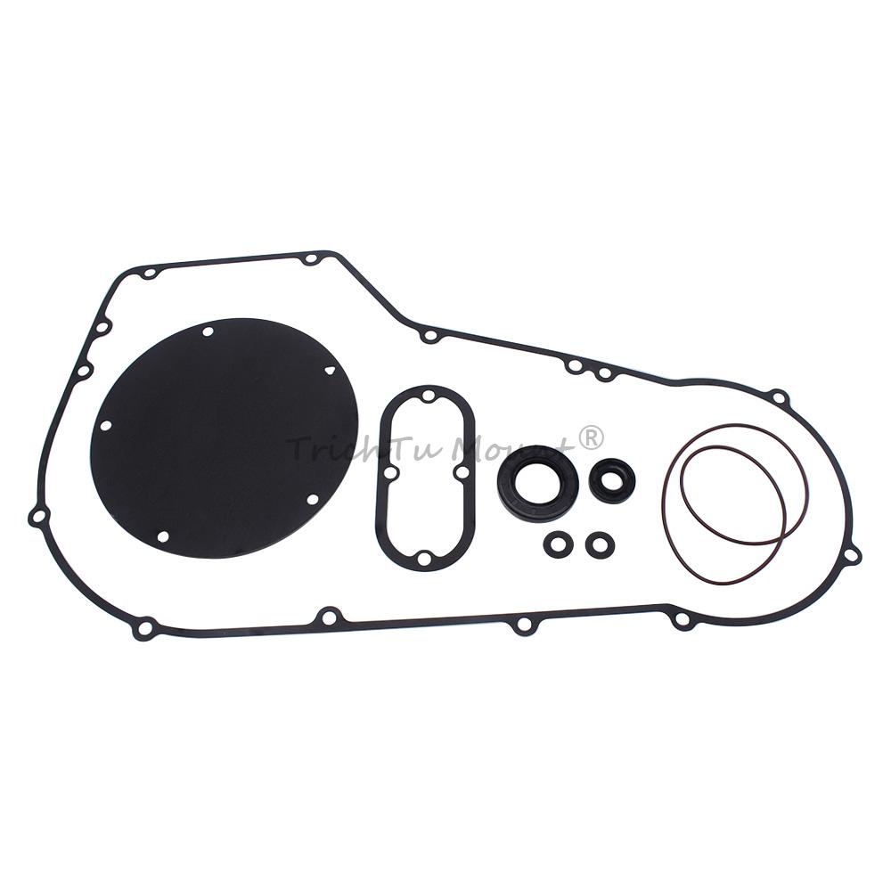 Motorcycle Primary Clutch Cover Gasket Seal Kits For Harley Dyna Low Rider FXDL Softail Fat Boy Springer Classic FXST 1994-2006