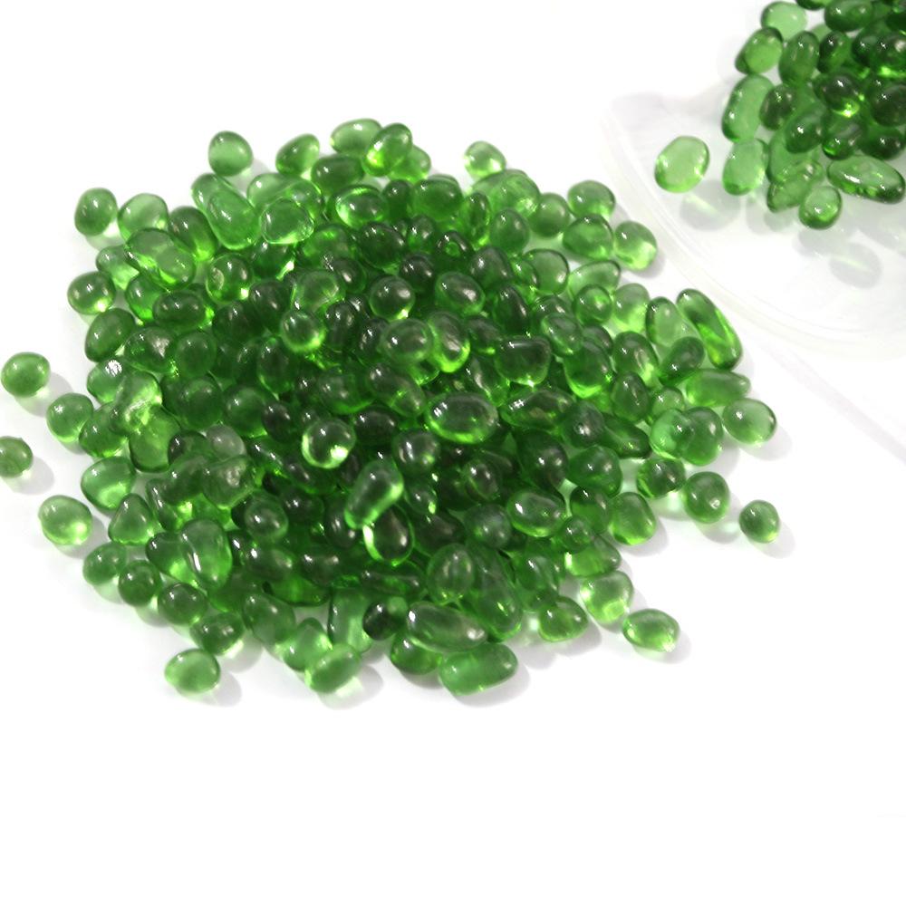 Decorative Colored Glass Gravel for Aquarium Landscaping: Red, Green, Blue