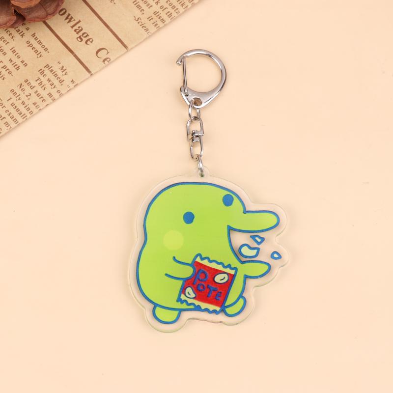 Acrylic Gogo Tamago Q Version Mobile Phone Chain Mametchi Kuchipatchi Mimitchi Gozarutchi Key Chain Cell Phone Pendant Gifts