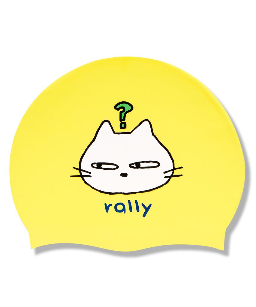 Laelliseupocheu [Pruc903 Yel] Cats Silicone Swim Cap Yellow