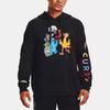 Under Armour Curry X Sesame Street Cartoon Letter Pattern Fleece Warm Sports Hoodie Men hoodies Black 1366639-001