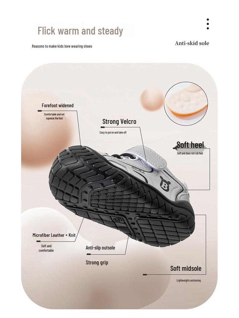 2026 Spring Kids' Soft Sole Non-Slip Casual Walking Shoes for Toddlers and Babies