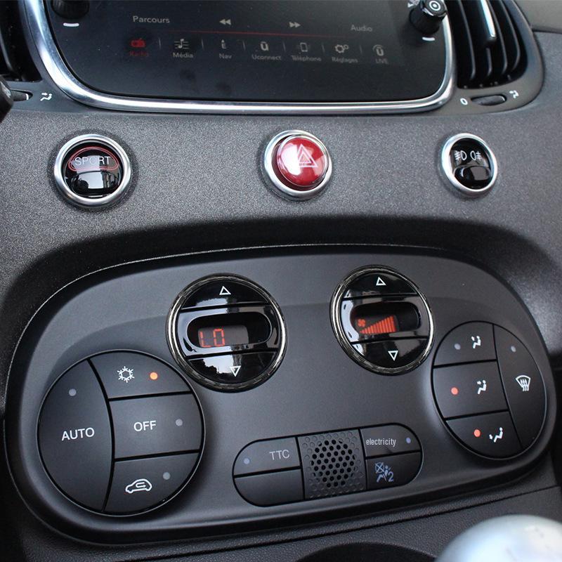 Fiat 500 A/C Panel Round Frame N-FYT-345