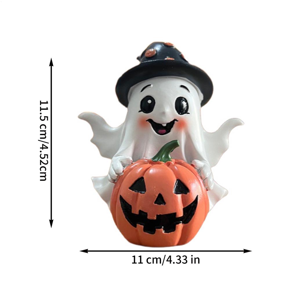

Хэллоуин Призрак Тыква Смоляное Украшение Хэллоуин Форма Призрака Настольное Украшение Для Гостиной Спальни Праздник