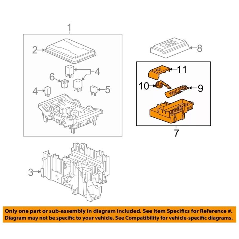 Automotive Circuit Protections Fuses Distribution Box Block For 1500 2500 Engine Bay 84354721 84043745 84095551 84460795
