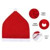Red Brushed Cloth Christmas Chair Cover for Festive Dining Decor