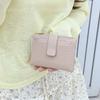 Multiple Card Women Short Wallet Two-fold PU Card Bag Fashion Folding Wallet  Student