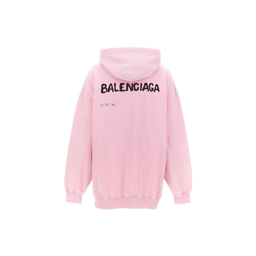 Balenciaga Medium Fit Hoodie 'Faded Pink/Black' 578135TOVO63204