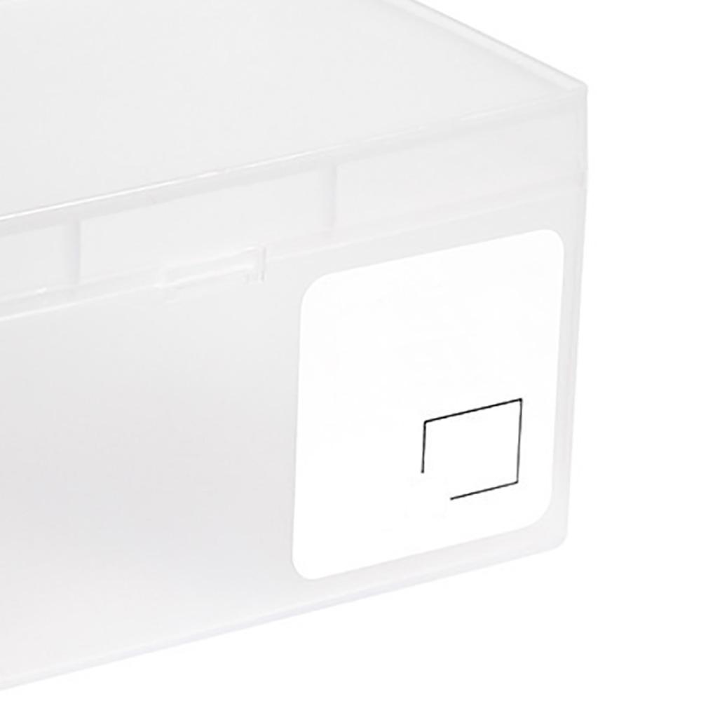Collecting Small Items Clear Card Storage Box Stackable PP Cosmetic Organizer Portable Rectangle Plastic Card Box Home Use