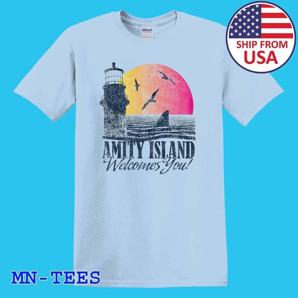 Amity Island Welcomes You Jaws Light Blue Size S-5XL L