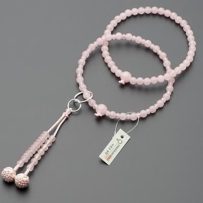 Prayer Beads Jodo Sect Authentic Rosary Beads Red Crystal Jodo Pure Silk Hanabon Tenbo Kyoto Main Daily Rosary by