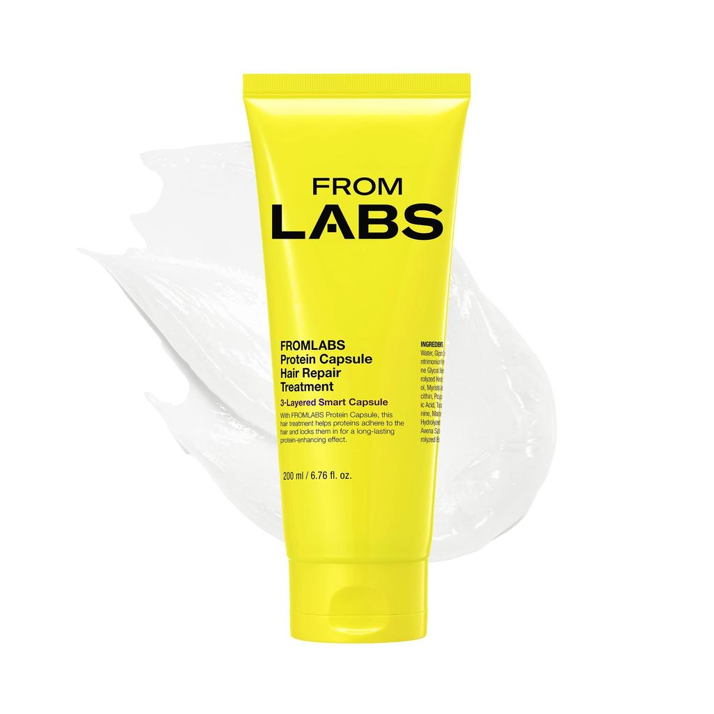 FROMLABS Protein Capsule Rapid Repair Hair Treatment 200ml,3-Minute Keratin Hair Mask & Deep Conditioner