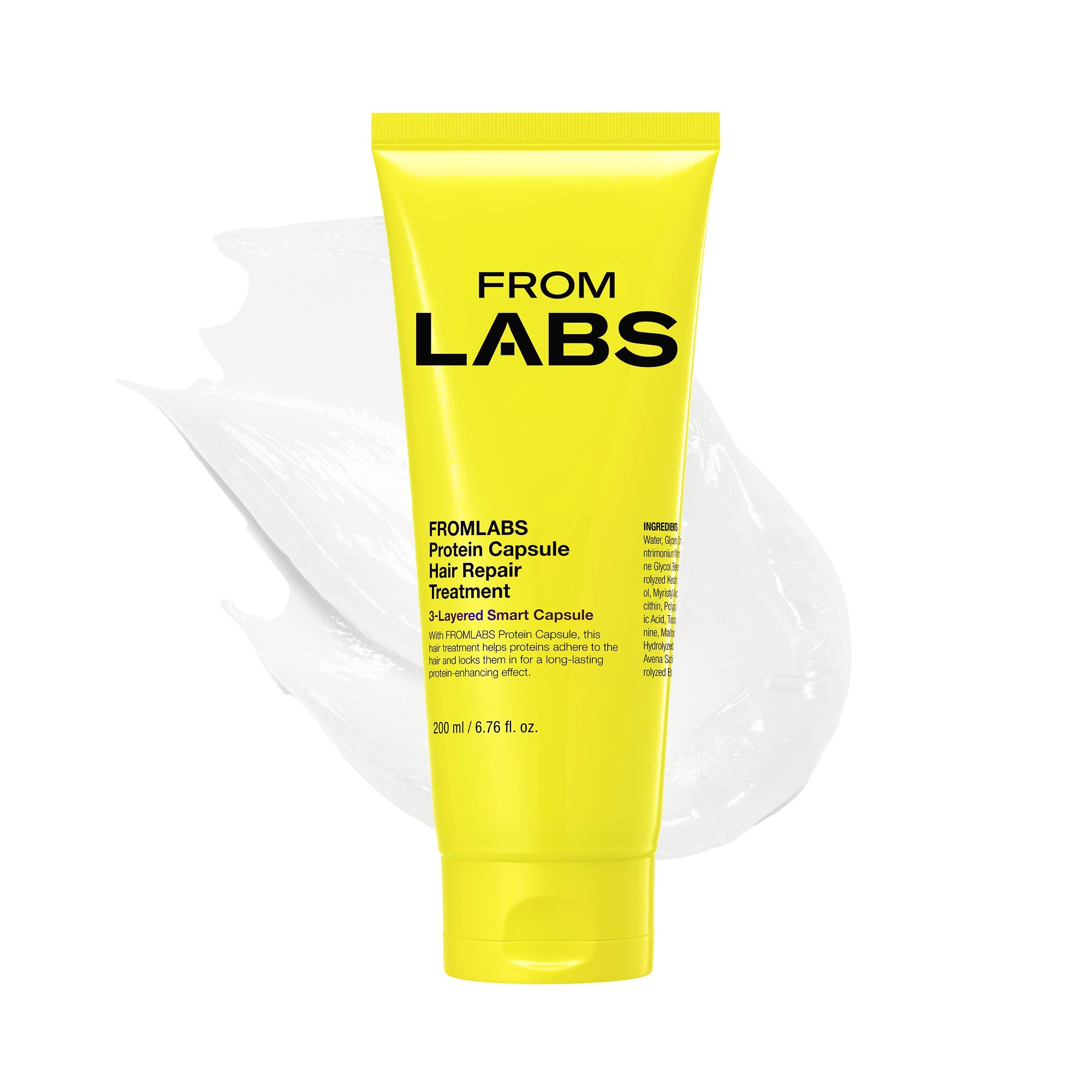 FROM LABS Protein Capsule Rapid Repair Hair Treatment 200ml,3-Minute Keratin Hair Mask & Deep Conditioner FROMLABS 200ml
