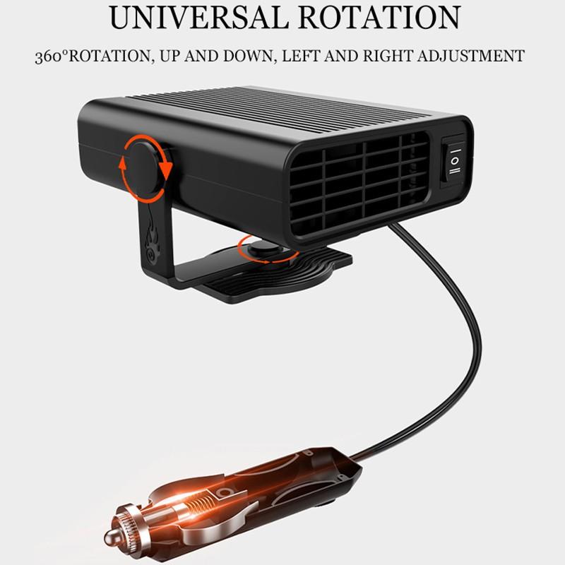 Draagbare Auto Verwarmer & Ontdooier - Elektrische 12V/24V Auto Kachel Met Snelle Verwarming Voor Ruit En Interieur