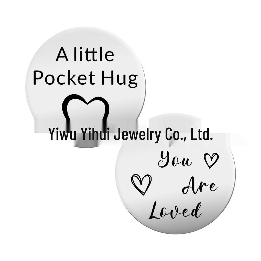 Cross-border PockHug Pocket Hug Decision Coin Keychain with Leather Case