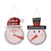 Delightful Wooden Christmas Calendar With Cheerful Snowman And Santa Hat Design