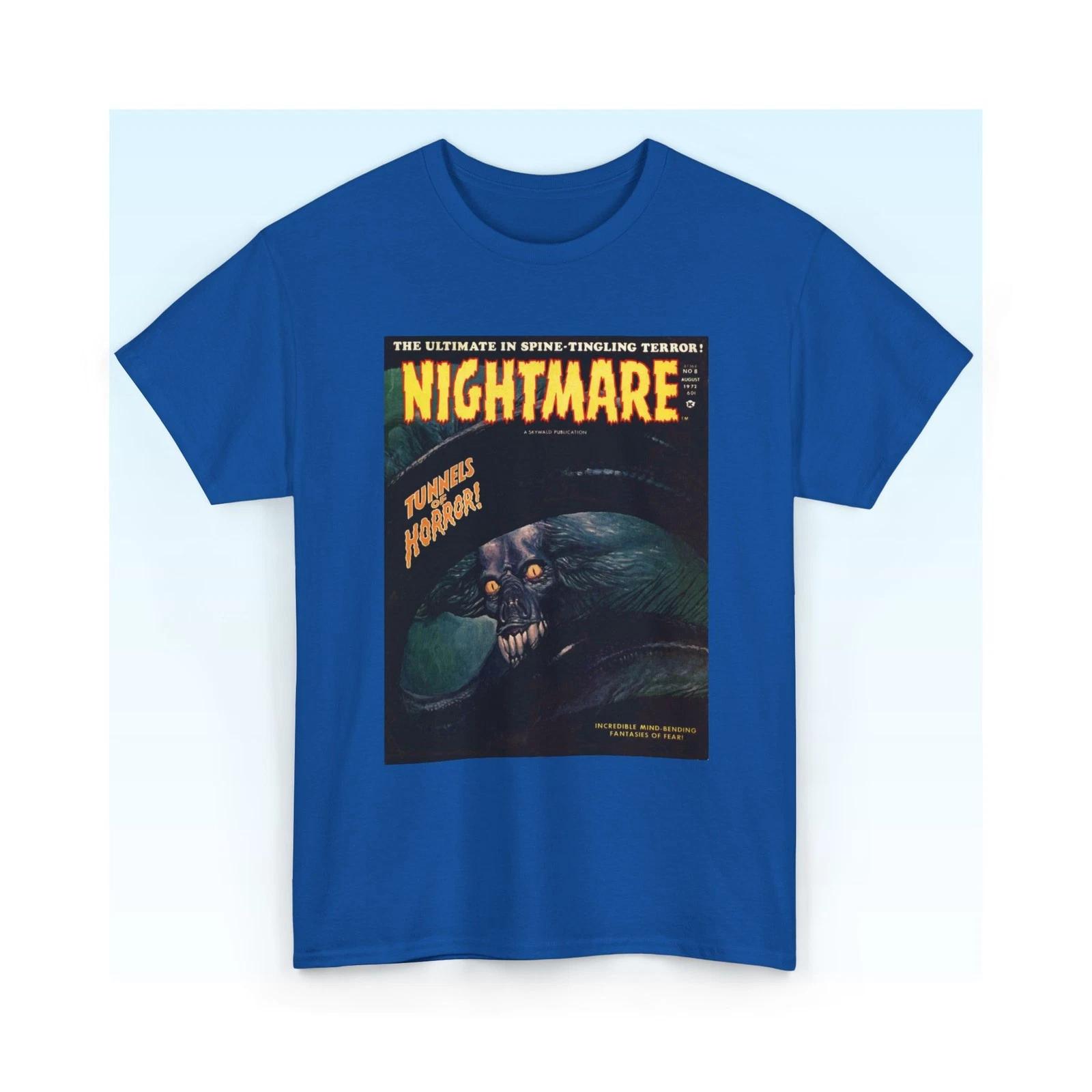 Nightmare Horror Poster Comic Book T-Shirt | Creepy Monster Tee S-5XL L