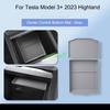 For TESLA Model 3 2023 2024 Highland Wireless Charging Silicone Pad Model3+ Center Control Storage Box Armrest Box Bottom Mat