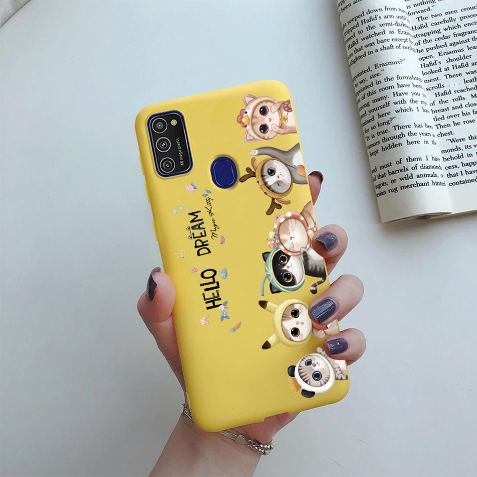 Cute Cartoon Case For Samsung Galaxy M51 M31 M21 M31S M21S M30S Case Candy Colorful Anime Painting TPU Silicone Cover Case Funda