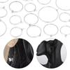 30pcs 20 25 30 35mm Stainless Steel Hoops Earrings Round Big Circle Ear Wire Hoop Wires For DIY Jewelry Making Earrings Supplies