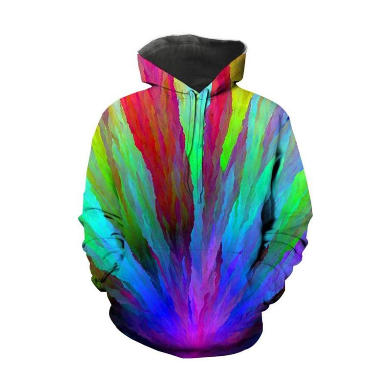 Funny Colorful Pattern Hoodies For Men Women Autumn Long Sleeve Pullover 3D Printed Hoodie Casual Streetwear Y2k Men Clothing