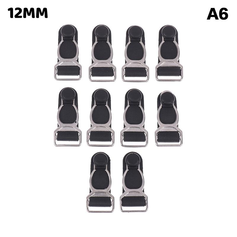 10Pcs 10/12/15/18Mm Metal Adjust Buckle For Corset Leg Garter Belt Clip Hook Suspender Ends Buckles Hosiery Stocking Grips