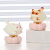 Rotating Cat Figurine Bring Good Luck Healing Stone Holder Stress Relief Desk Toy Home Office Desktop Kitten Decoration