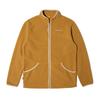 Zipper Cardigan Casual Comfortable Warm Stand Collar Fleece Jacket Men Jackets Wheat A2GEG-P47