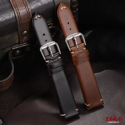 Soft Genuine Calfskin Watchband 18mm 20mm 22mm for Omega for Seiko Wristband Stitching Cowhide Straps Vintage Brown Watch Band
