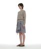 PARTIMENTO WOMEN Colorblock Double Layered Knit Sweater_Light Gray