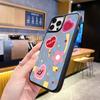 Foreign Trade Explosion Color Contrast Cool Love iPhone13 Mobile Phone Case Apple 17promax Matte Bare Metal Feel Advanced