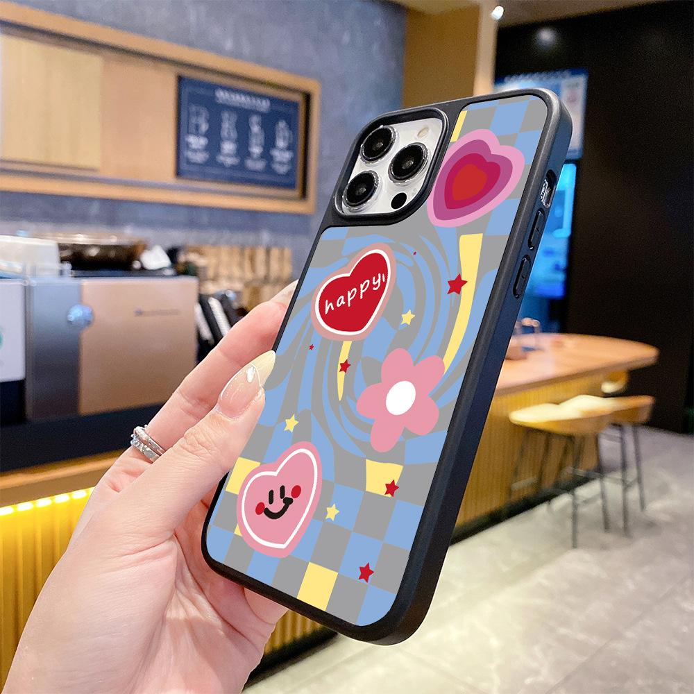 Foreign Trade Explosion Color Contrast Cool Love iPhone13 Mobile Phone Case Apple 17promax Matte Bare Metal Feel Advanced