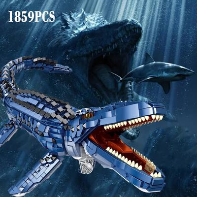 Zabawki Dinozaury Park Jurajski Indominus Rex Świat Dinozaurów Klocki Mosasaurus Tyranozaur Klocki Zabawki DIY Prezenty dla Dzieci
