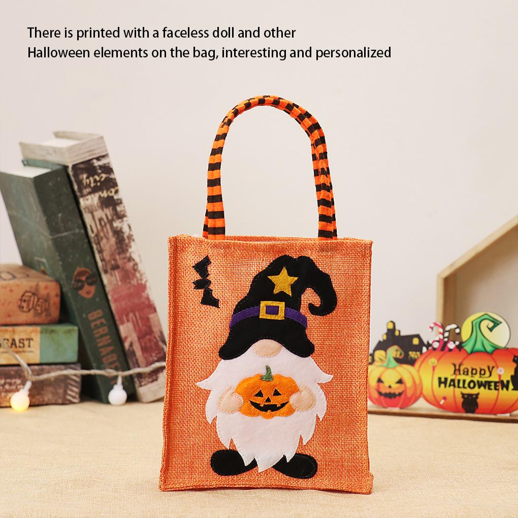 Halloween Gifts Bag Party Art Atmospheres Adults Snack Handbag Decorative Pack Non-woven Fabric Packaging Sack Supply
