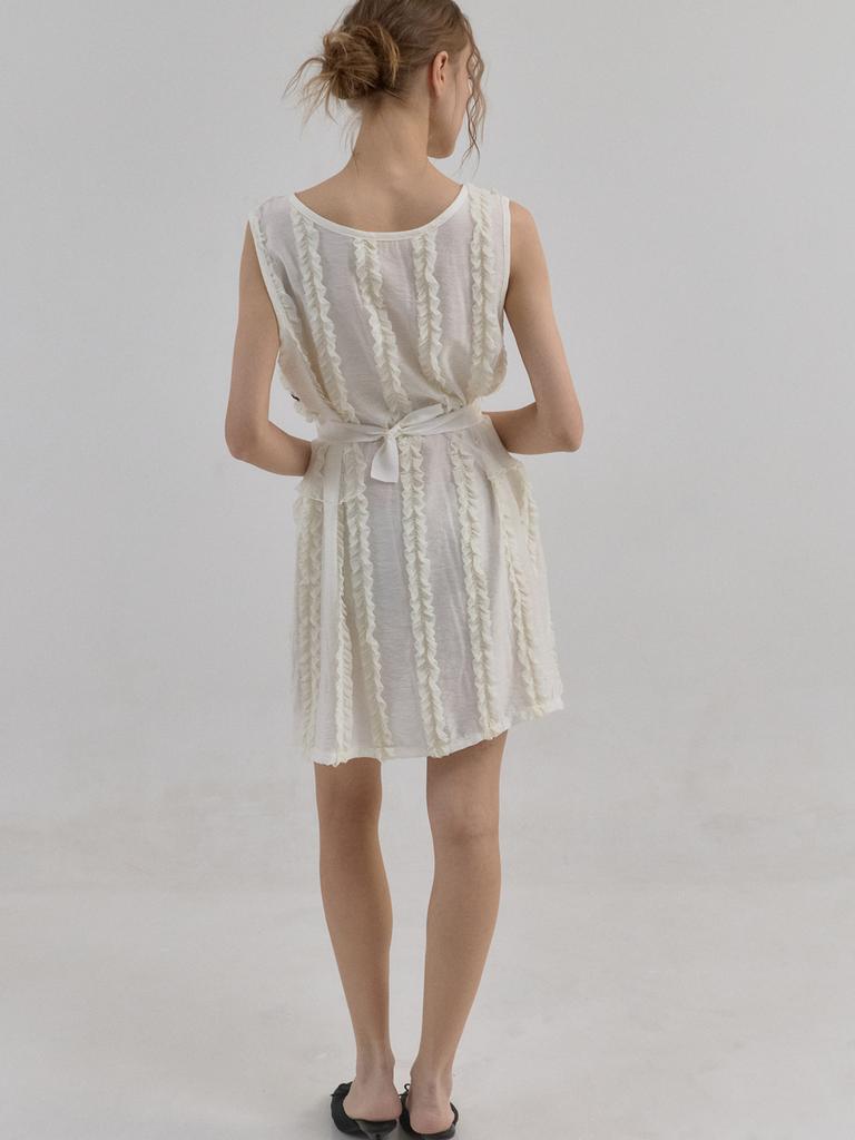 Sorry, Too Much Love Soft Veil Garden Lace Dress_Cream
