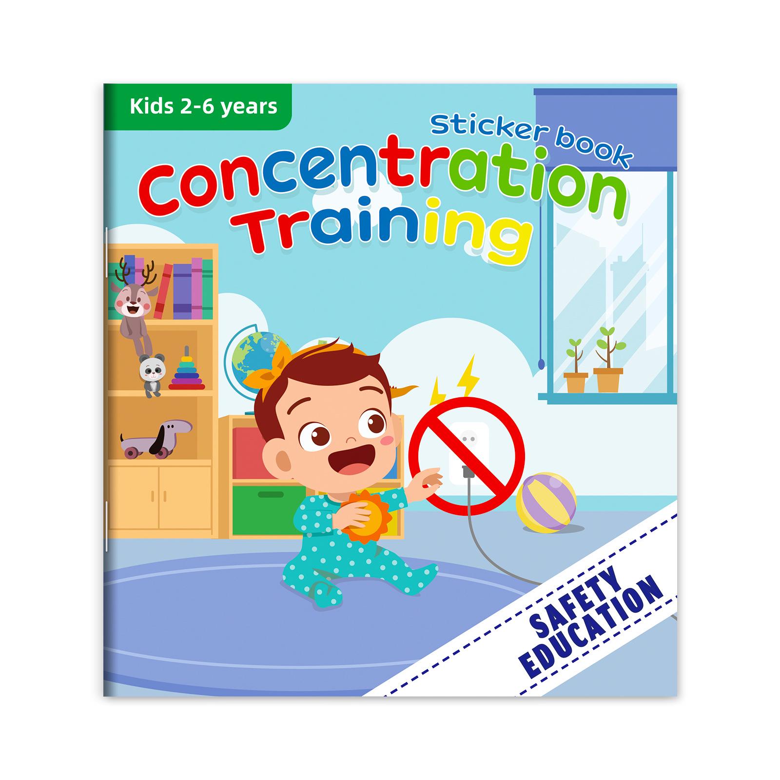 Cross-border Children s Safety Education Sticker Book: Quiet Learning Toy